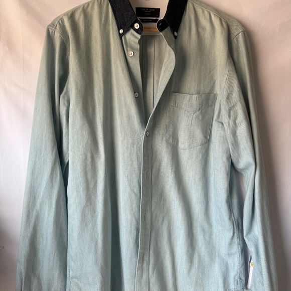 Rag & Bone chambray denim shirt. - Picture 1 of 5